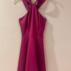 Marciano Elegant Magenta Halter Dress